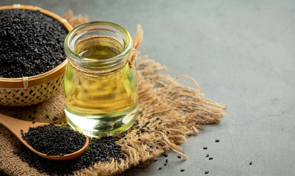Wood-pressed gingelly oil